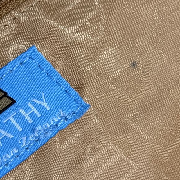 Kathy Van Zeeland Shoulder Bag Purse Brown Faux Suede Leather Hobo Bling Charms - Picture 8 of 10